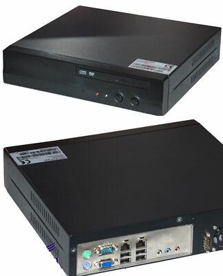 MINI POS COMPUTER KASSE 1,5GHz CPU DVD 512 DDR2 10/100 LAN 4x USB 160GB SATA HDD