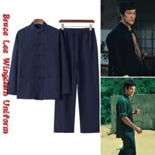 Mens Chinese Traditional Tang Suit Martial Arts Suit Kung Fu Wingchun Uniform