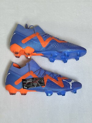 Puma Future Ultimate FG AG Soccer Cleats Shoes Blue Orange 107165