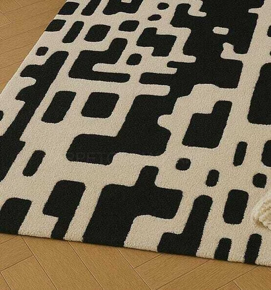 Modern Design Hand Tufted Living Room Kitchen Hall Cut Pile Pure Wool Soft Rugs. - Image 3 of 4