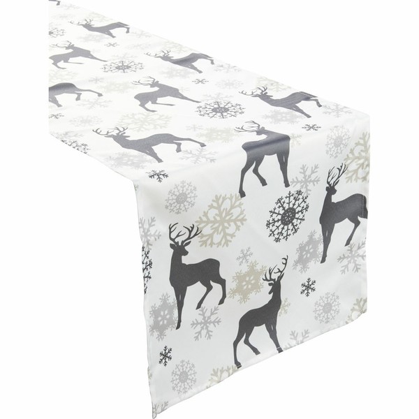 TischläUfer Tischdecke 40X160Cm Rentier Schneeflocken Edel Weihnachtsdeko-image