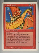MTG Shivan Dragon - Drago di Shivan - Magic The Gathering - Revised