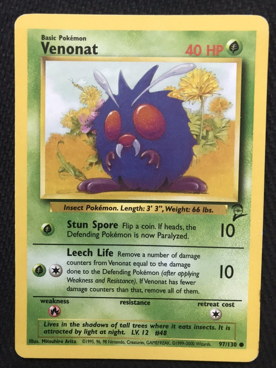 1995 venonat pokemon card value Over the Brick Pokmon Found a line error 1st