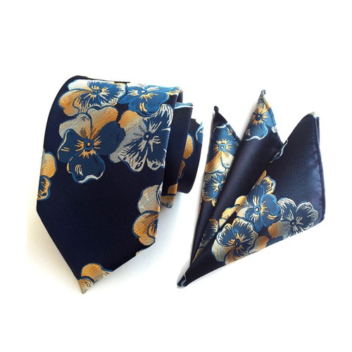 Set fazzoletti quadrato da uomo elegante e colorato fiore paisley - Foto 6 di 15