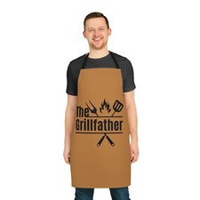 The Grill Father Apron Men Kitchen