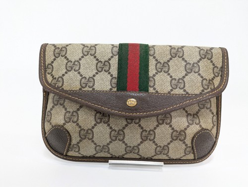 Vintage Gucci mini Pouch Purse Sherry PVC