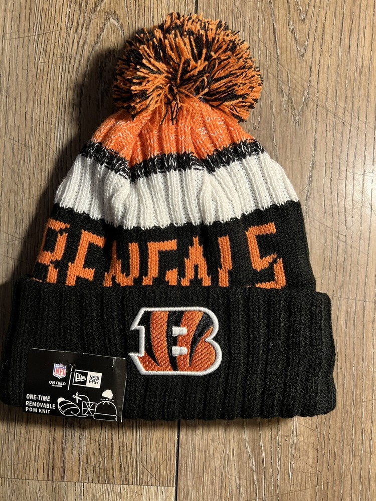 NFL Cincinnati Bengals Beanie Cuffed Fleece Lined KNIT POMPOM 🇲🇽🇲🇽
