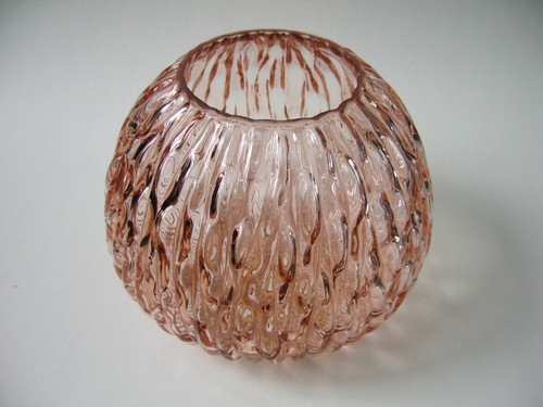 Vintage 7.75" Bumpy Pebbled Glass Lamp Globe Shade for Hanging Pendant Light MCM - Picture 2 of 9