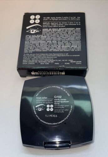 Avon True Color Eyeshadow ~ Q102 EARTH TONES QUAD ~ Canvas/Safari Green/Citrine - Picture 4 of 5