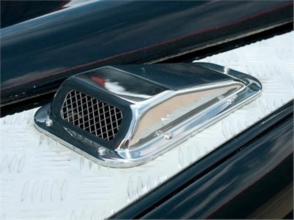 Land Rover Defender Ala Superior Rejilla de admisión de aire Acero inoxidable LH Lado del conductor Foto 4 de 4