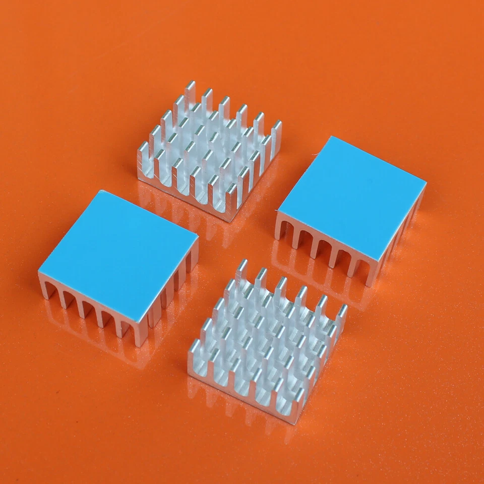 10/15/20pcs 22x22x10mm Aluminium Heatsink Thermal Tape Assembled for CPU,IC,LED - Image 2 of 4