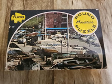 Vintage Tuco Mini Round Puzzle - At The Dock - Complete