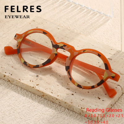 Round Retro Reading Glasses For Men Women Full Frame Clear Lens Classic Glasses 