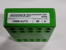 80520 REDDING STANDARD 3-DIE STEEL SET - 10MM AUTO - BRAND NEW - FREE SHIPPING
