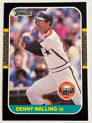 1987 Donruss #554 Denny Walling Houston Astros