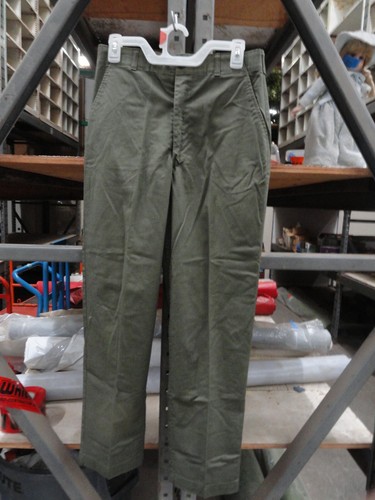 Vintage 80s US Army OG 507 Trousers Utility Pants Military USA Straight Pocket - Picture 3 of 12