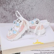 1/4 1/3 Uncle BJD Doll Shoes Running Shoes Clunky Sneakers Thick Sole Pink White