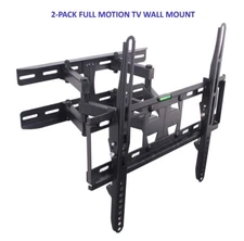 2-Pack - TV Wall Mount 23-56inch Screen Full Motion Dual Arm Swivel Tilt Bracket
