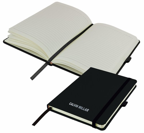 Personalised A5 Notebook/Note Pad- Printed with Name by That's My Pencil - BLACK - Picture 2 of 4