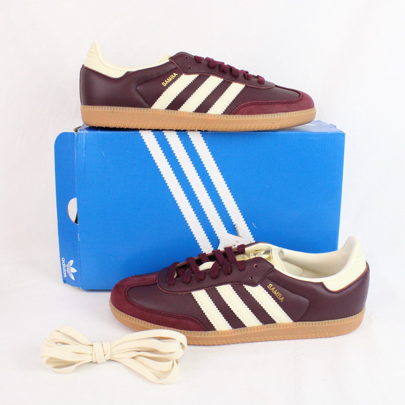 ADIDAS ORIGINALS SAMBA OG MAROON CREAM WHITE