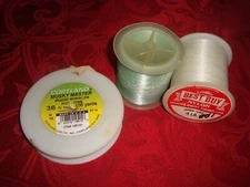 3 Partial Spools Fishing Line Cortland Berkley Unknown Brand