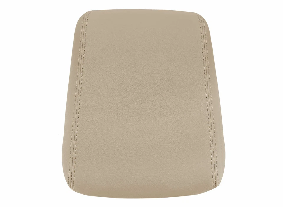 Tampa de console apoio de braço capa couro para VW Passat 2011-2018 bege - Imagem 3 de 4