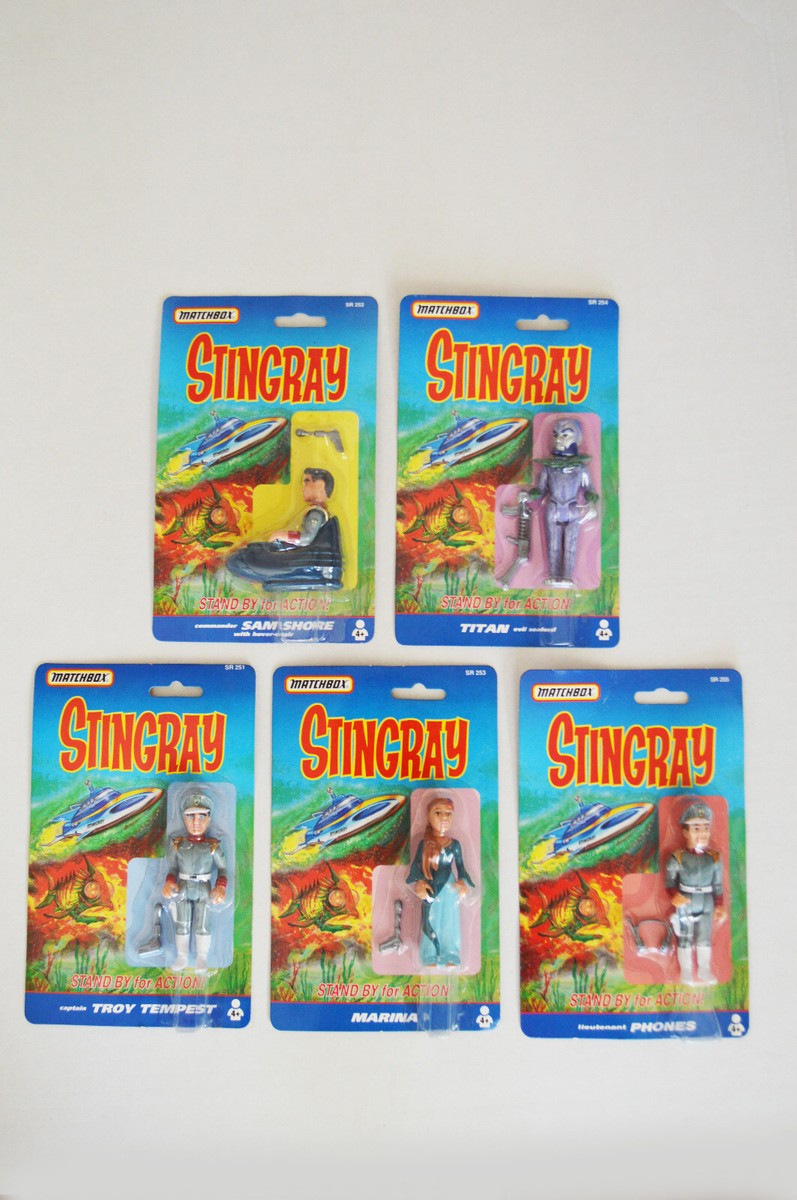 1992 Matchbox Stingray Action Submarine + 5 Figures Gerry Anderson