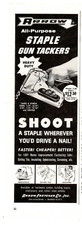1965 Print Ad Arrow All-Purpose Staple Gun Tackers Shoot a Staple Wherever Tool