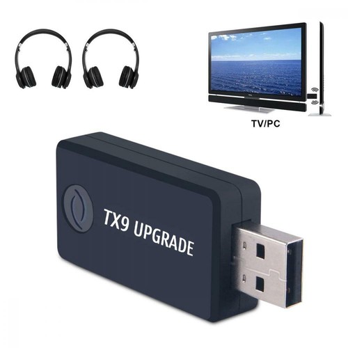 PRf07 Trasmerttitore multi poin bluetooth trasmette audio senza fili da Tv  Pc Conselle Dvd Mixer a 2 cuffie o casse