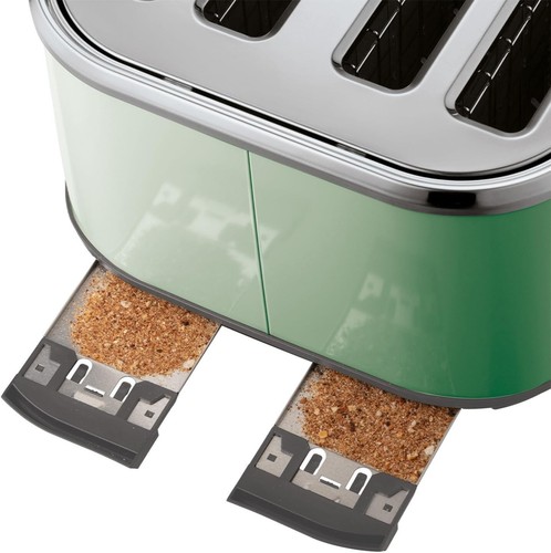 Russell Hobbs Stylevia Sage 4 Slice Toaster - Wide Slot Sage Green Toaster 26294 - Picture 6 of 6