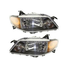 For Mazda Protege 2001-2003 Headlights Driver And Passenger Side Pair Halogen