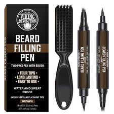 Beard Pen Filler for Men - Brown Pencil Set 2 Pack for Grooming