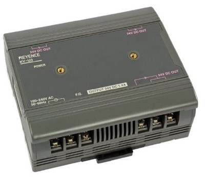 Keyence KV-U3 AC Power Supply Unit for PLC, Output of 24 VDC at 1.4 A