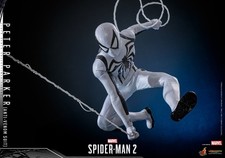 In Hand! New Hot Toys VGM69 Spider-Man 2 1/6 Peter Parker Anti-Venom Suit Figure