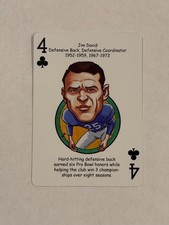 Jim David - Hero Decks caricature playing card - Detroit Lions