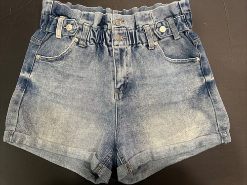 Almost famous Denim Shorts/ Women’s Medium/ Stretch Waist Or Wear Belt/  Cuffed