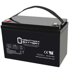 Mighty Max 12V, 125Ah, AGM, Battery Compatible with Solar Backup Off-grid RV