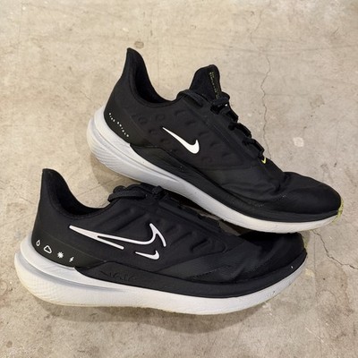 Nike Womens Air Winflo 9 Shield DM1104-001 Black Running Shoes Sneakers Size 10