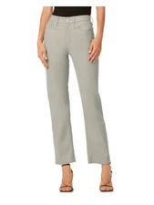 HUDSON Womens Gray Zippered Ankle Straight Leg High Waist Jeans 23 Waist