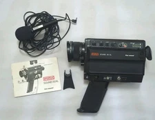 Vintage Eumig Sound 30XL 8mm Super 8 movie camera, microphone & Manual, UNTESTED