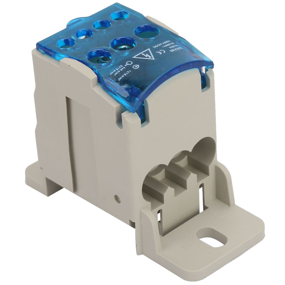 Din Rail Terminal Block Distribution Box Electric Wire Connector Universal Power