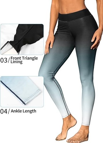 Attraco Women's High Waist Swim Bottoms Leggings Trousers Swimming Costume BNWT - Afbeelding 45 van 70