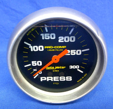 Auto Meter 5423 2-58 Pro-comp Liquid Filled Mech Pressure Gauge Usa Made