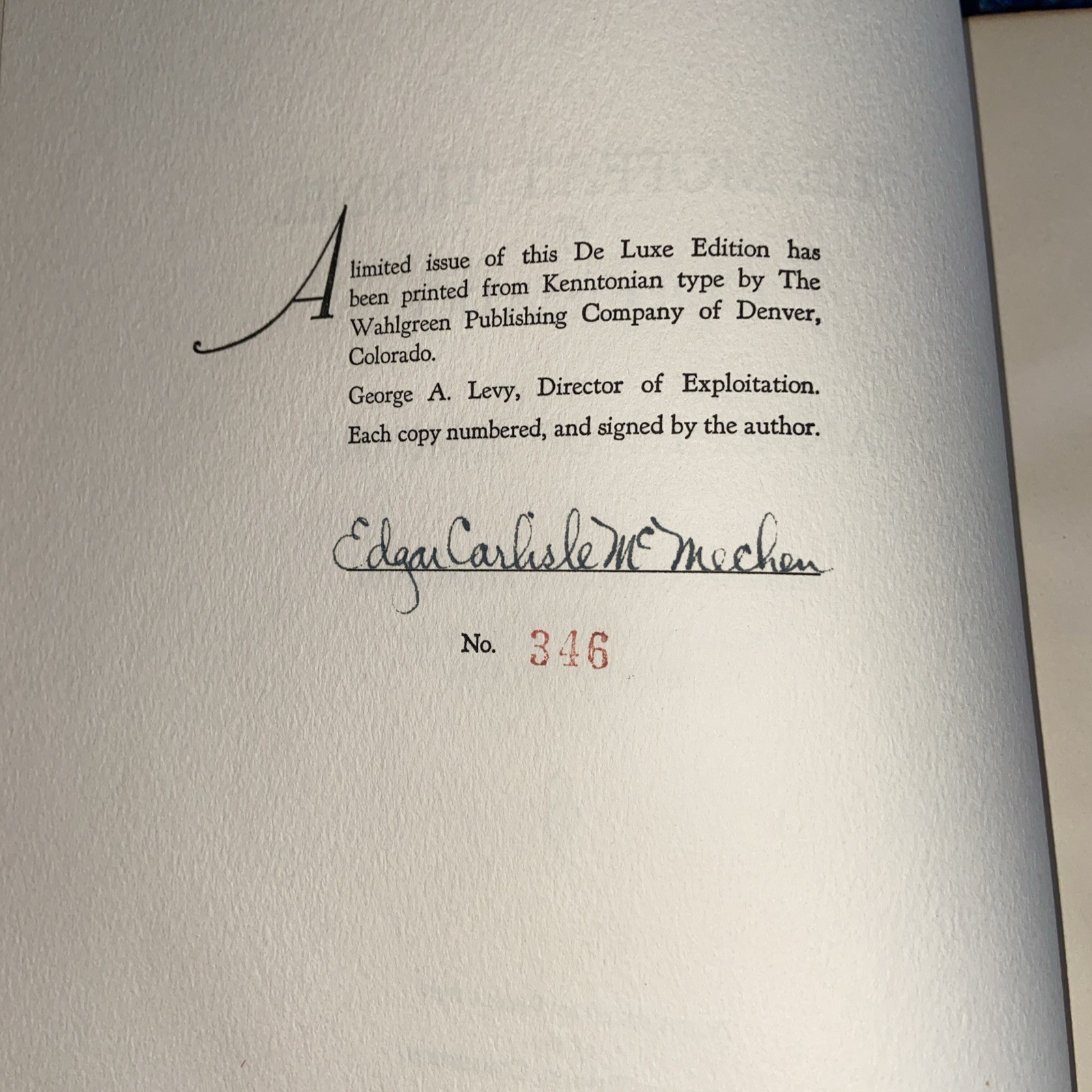 The Moffat Tunnel of Colorado by Edgar McMechen - Volume 1