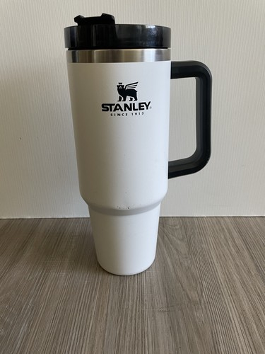 RARE HTF Vintage Stanley Adventure Quencher 40 Oz Polar White Black 20-01585