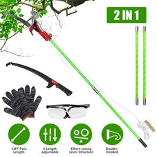4M-8M Size Options -- 1Pc 2 In 1 Extra Long Manual Pole Saw Extendable Tree Prun