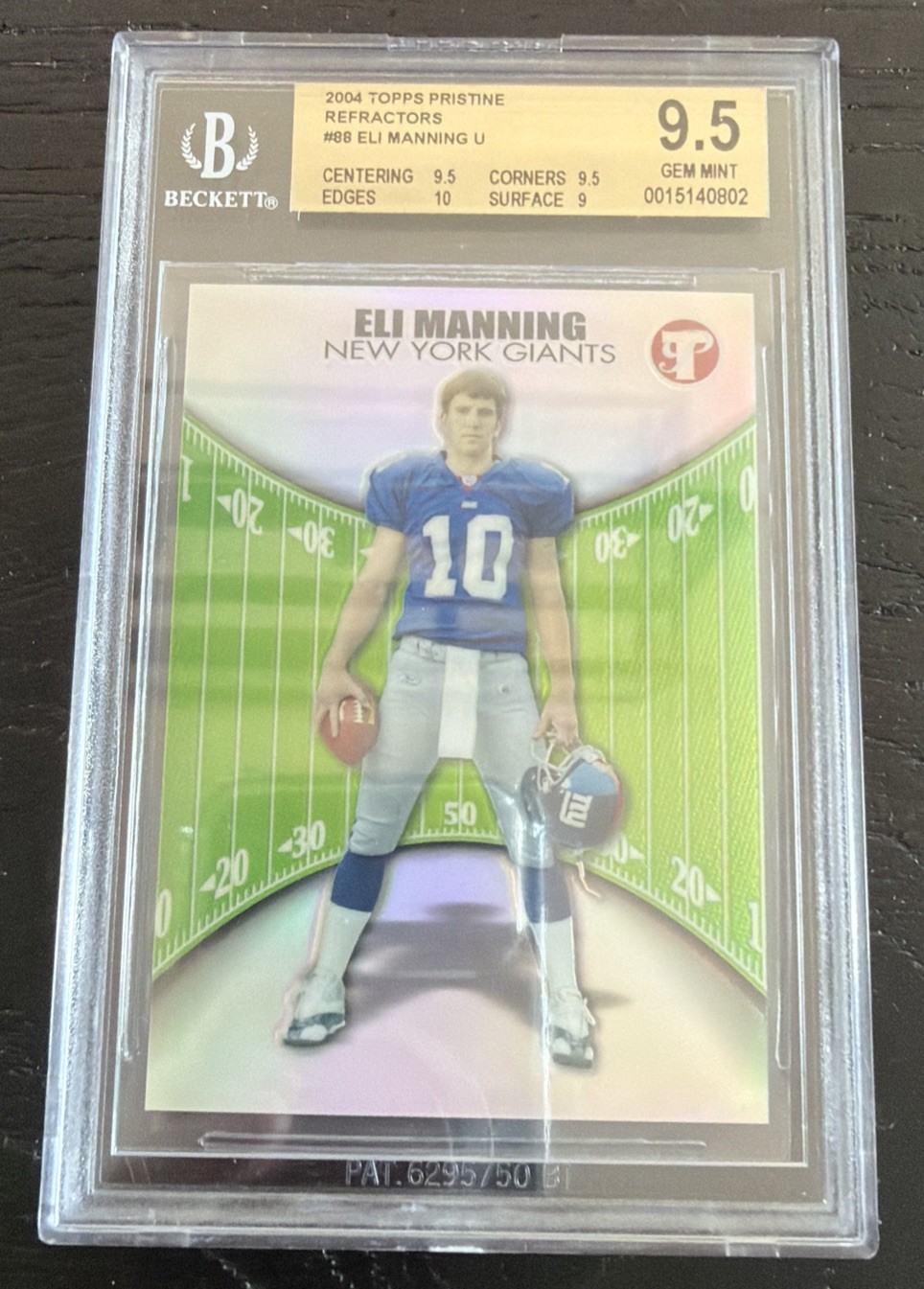 Eli Manning Topps Pristine #88 Refractor