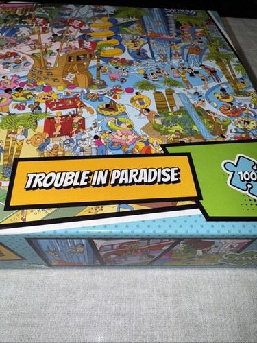 NEW Gibsons Jokesaws Trouble in Paradise 1000 Piece Jigsaw Puzzle Love ...