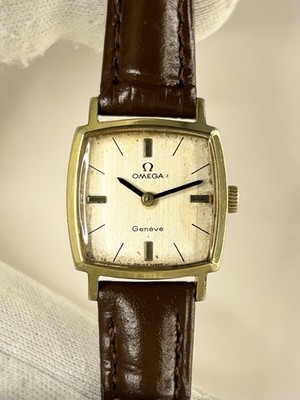 Omega Geneve Damen Vintage 1960 s Manual Square Gold Dress Watch - 511.298