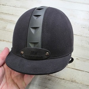 International Horse Riding Helmet SEI Model w/ Cover - Youth Equestrian